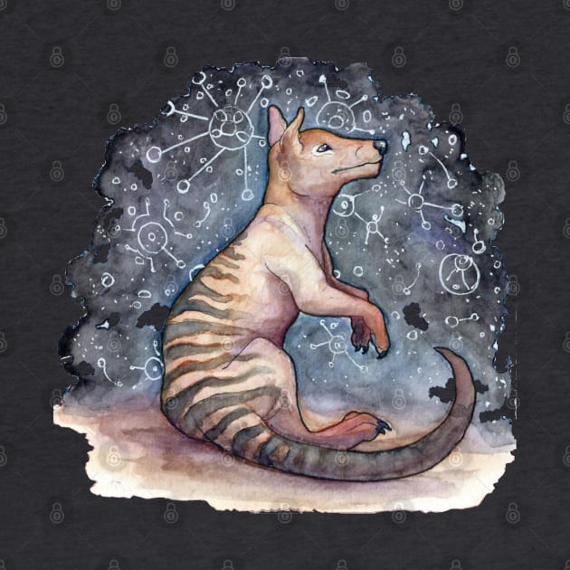 Thylacine Dreamer by Painting Dragon Feathers